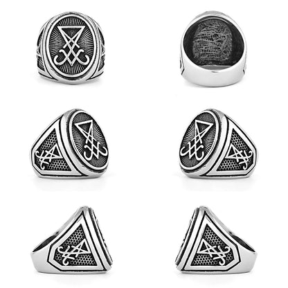 Stainless steel signet ring