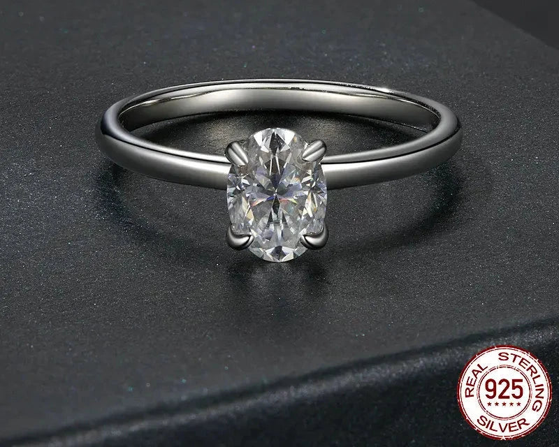 Anillo Halo Rectangular Brillante