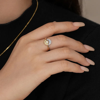 Conjunto de Anillos Luna y Sol