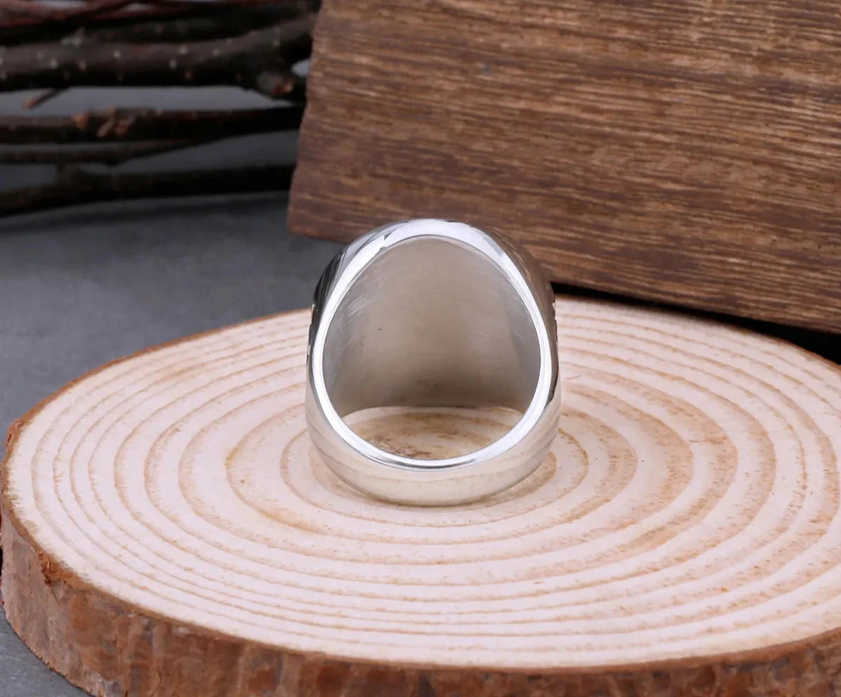 Anillo sello hombre acero inoxidable